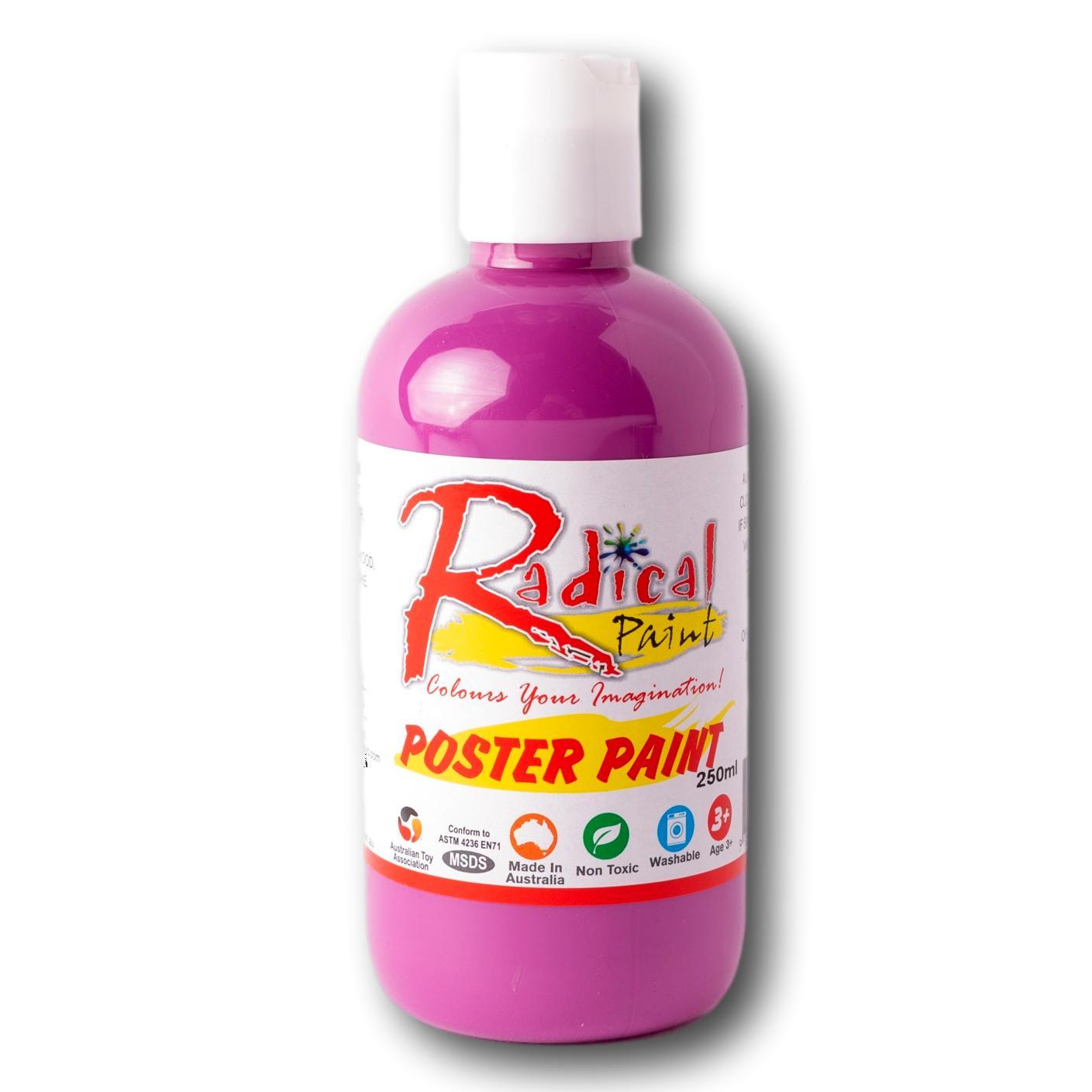 Radical Poster Paint 250ml Lilac Student Craft Paint Made in Australia