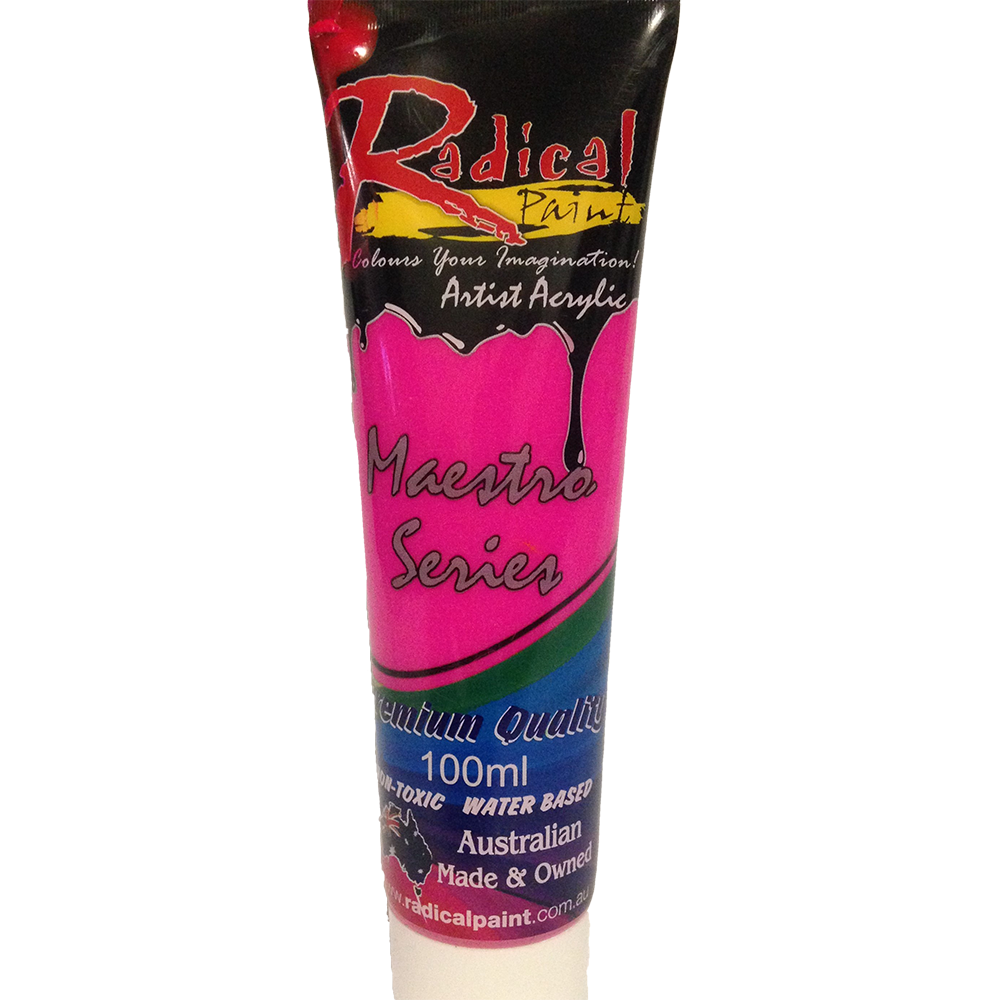 Acrylic Paint Magenta100ml Radical Maestro Series Made in Australia