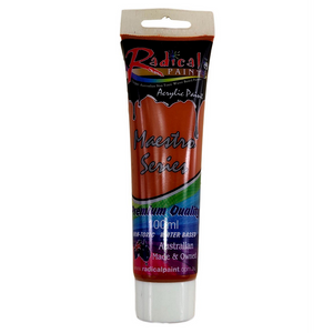 Acrylic Paint Red Oxide 100ml Radical Maestro Series Made in Australia