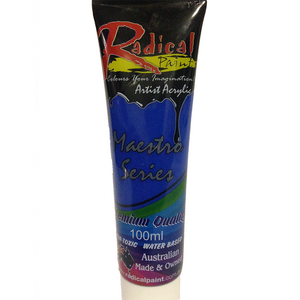 Acrylic Paint Phthalo Blue 100ml Radical Maestro Series Made in Australia