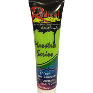 Acrylic Paint Light Green 100ml Radical Maestro Series Made in Australia