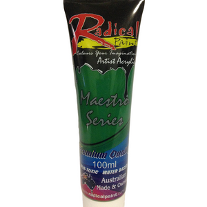 Acrylic Paint Grass Green 100ml Radical Maestro Series Made in Australia