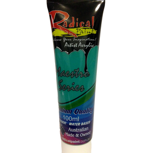 Acrylic Paint Teal Green 100ml Radical Maestro Series Made in Australia