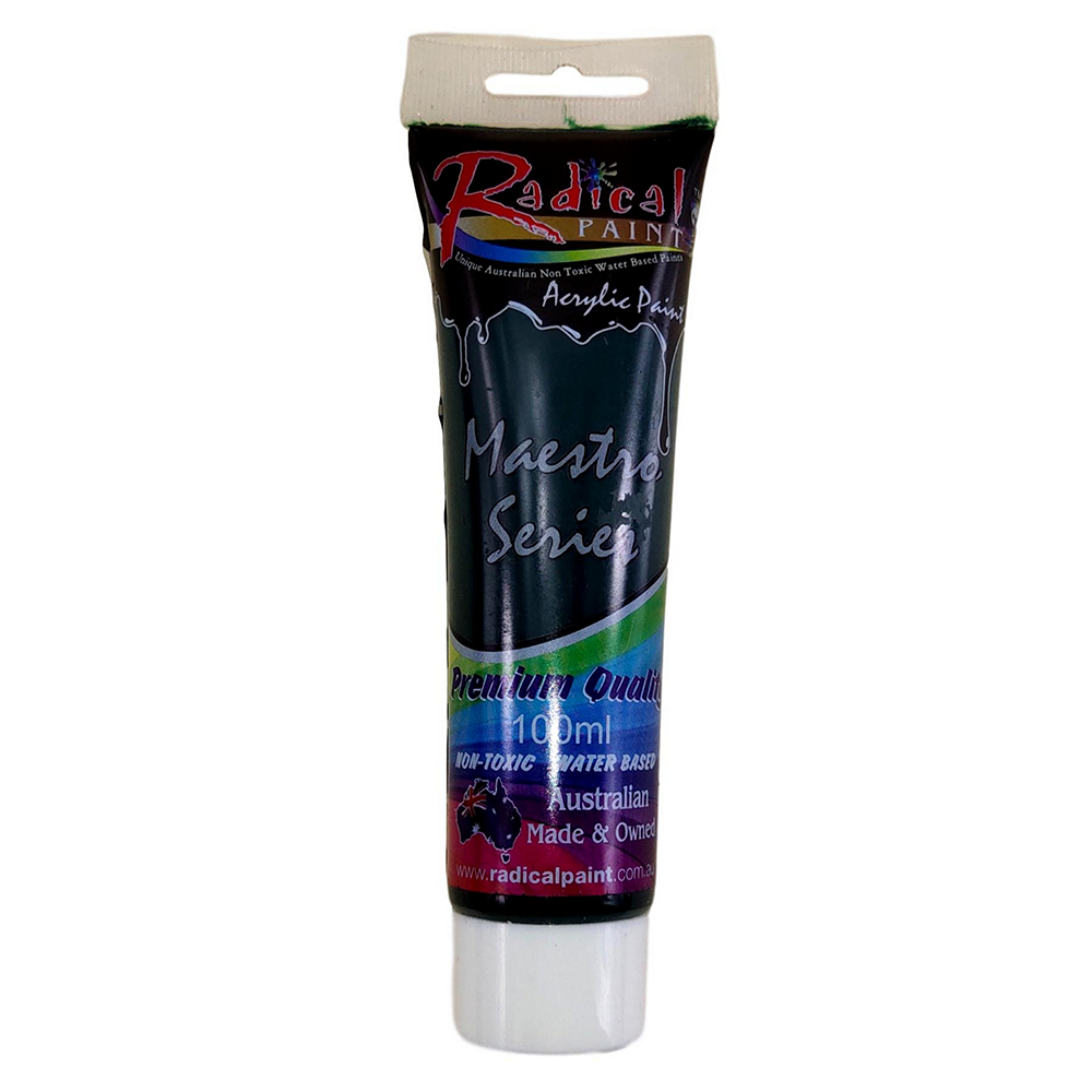 Acrylic Paint Forest Green 100ml Radical Maestro Series Made in Australia