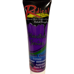 Acrylic Paint Fluoro Purple 100ml Radical Maestro Series Made in Australia