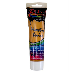 Acrylic Paint Metallic Gold 100ml Radical Maestro Series Made in Australia