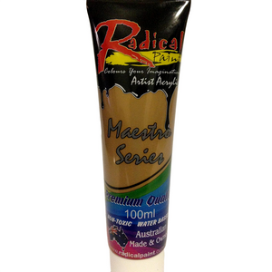 Acrylic Paint Metallic Bronze 100ml Radical Maestro Series Made in Australia