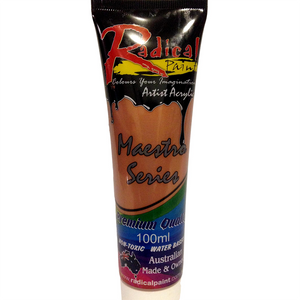 Acrylic Paint Metallic Copper 100ml Radical Maestro Series Made in Australia