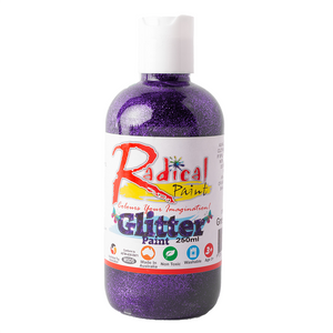 Radical Paint Glitter Paint washable Poster Student Art Craft Paint Violet 250ml