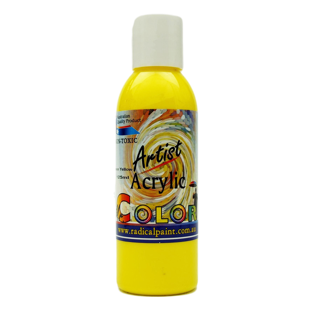 Acrylic Paint Lemon Yellow 125ml Artist Mr. Color Radical Paint Made in Australia