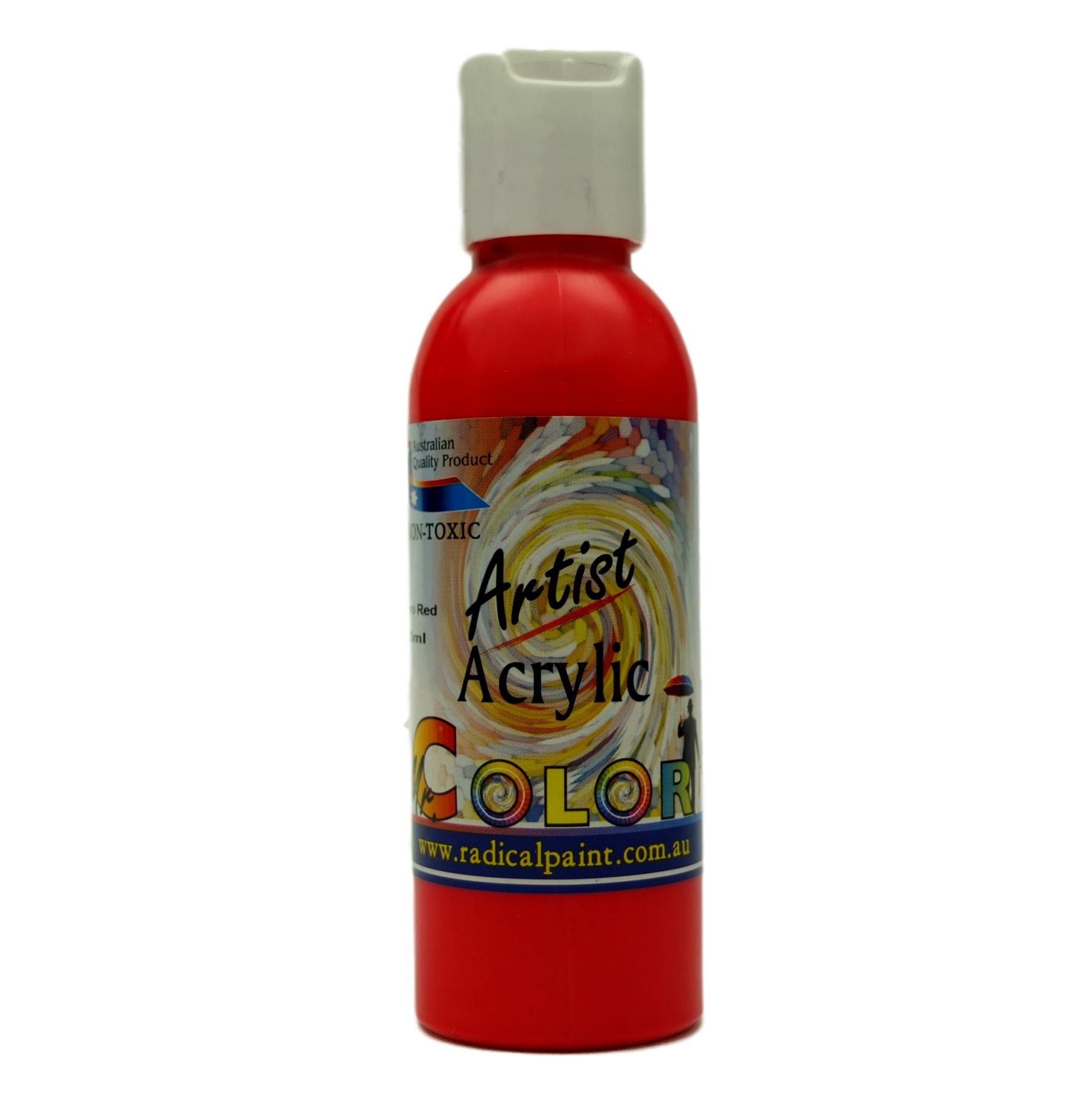 Acrylic Paint Fluoro Red 125ml Artist Mr. Color Radical Paint Made in Australia