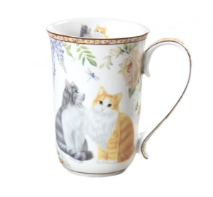 New 1pc Pet Cat Kitten Mug Cup 405cc Fine Bone China w Box Birthday Xmas Gift